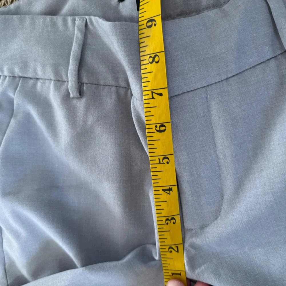 ROZ & ALI Women Grey Wide‎ Leg Cropped Dress Pants Size 4 Business Casual